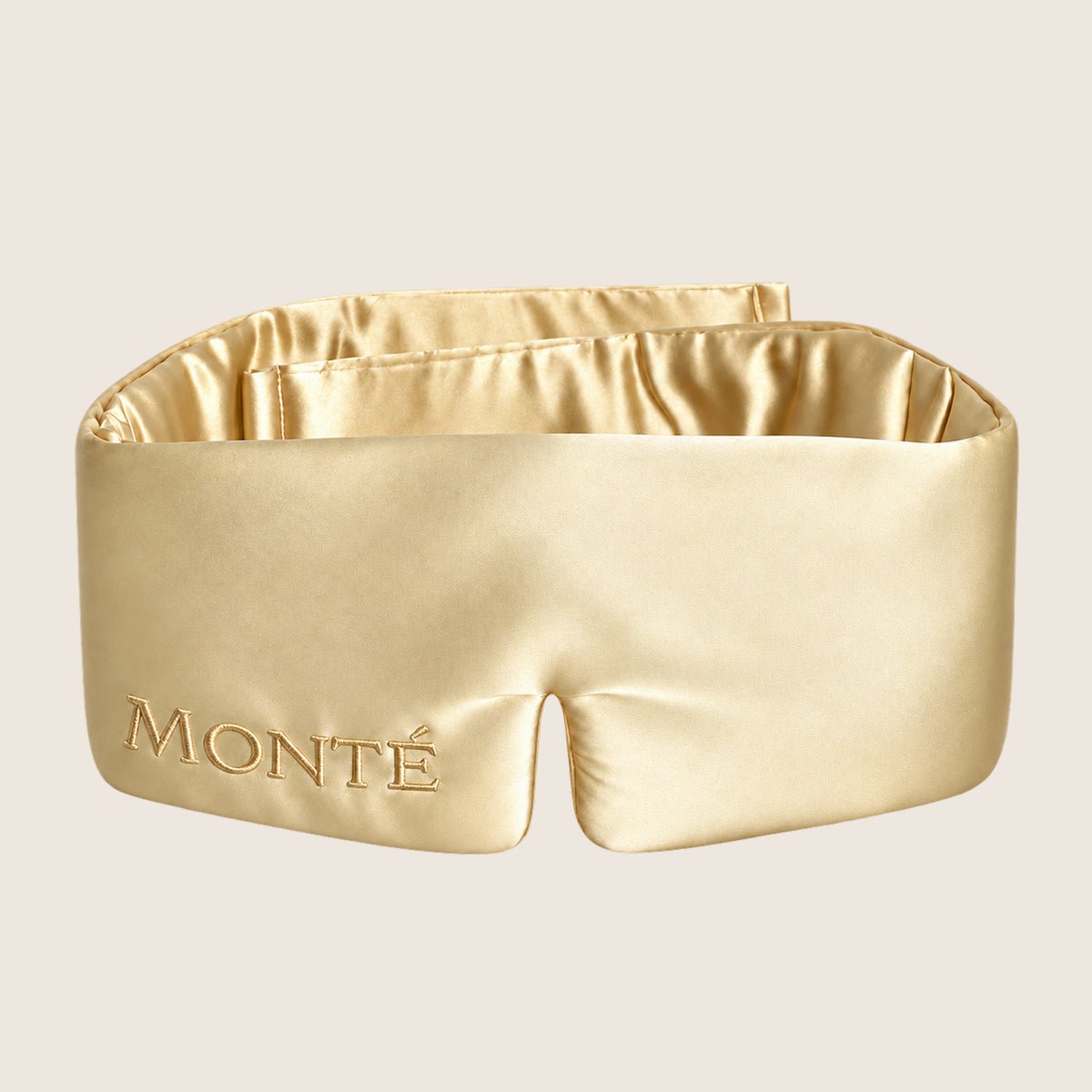 Jedwabna Maska do Spania - Champagne Gold
