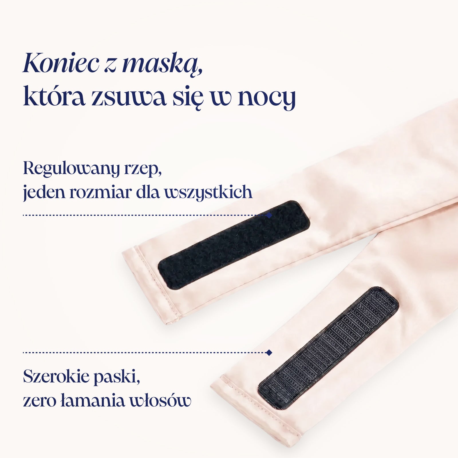 Rose Noir Jedwabna Maska do Spania