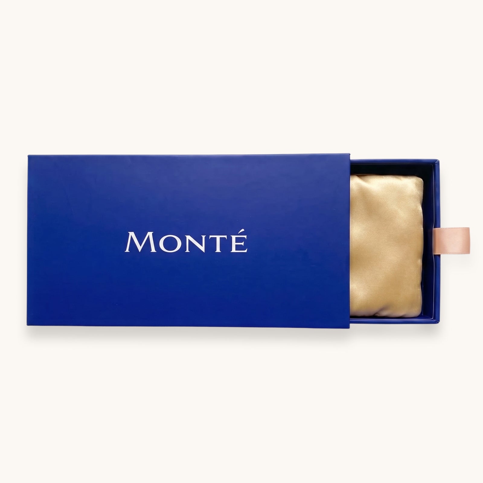 Champagne Gold Jedwabna Maska do Spania